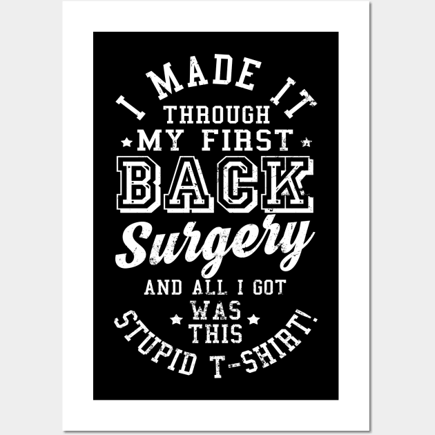 Back Surgery Shirt | Spine Positive Recovery Gift Wall Art by Gawkclothing